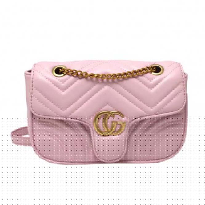 G*u*i marmont small matelassÉ shoulder bag 443497 (26*15*7cm)
